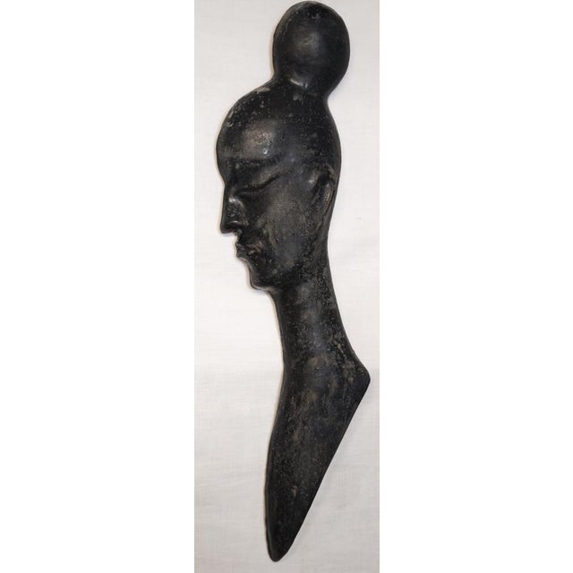 Ceramic wall sculpture by CAS (Ceramica artistica Solimene, Vietri), dating back to the 1960s–1970s, depicting a stylized...