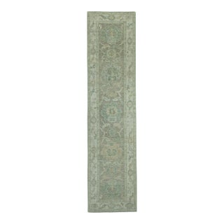 Turkish Oushak Rug 2'6" x 10'3" #19333 For Sale