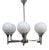 Italian Chrome-Plated Chandelier, 1970s For Sale