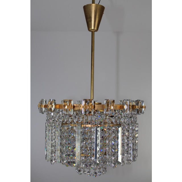 Chandelier With Swarovski Crystals, 1960s For Sale - Image 10 of 16