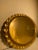Modern Vintage Moorish Style Large Oval Tray in 'Antique Gold" Finish For Sale - Image 3 of 6
