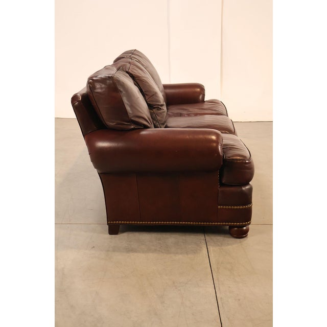 Hancock & Moore Traditional Leather Sofa For Sale - Image 13 of 18