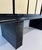 Italian Art Deco Sideboard in Parchment with Black Lacquer and Blue Mirror, 1940s For Sale - Image 12 of 18