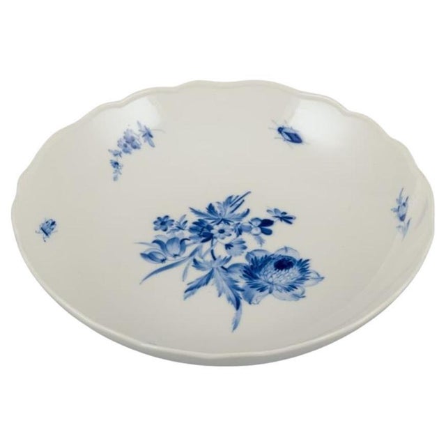 Blue Large German Porcelain Bowl from Meissen, 1920s For Sale - Image 8 of 8