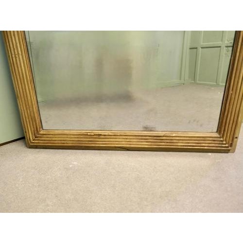 Large Antique Rectangular Mirror, 1850 For Sale - Image 4 of 8