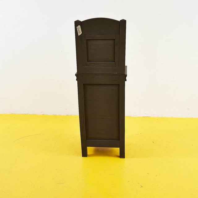 Brown Vintage Wooden Bedside Table, 1940s For Sale - Image 8 of 9