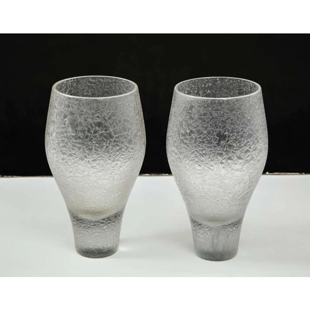 Nice pair of 1960s modern Rosenthal glass vases.