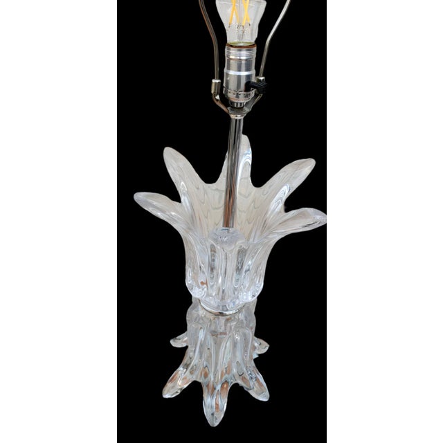 Mid 20th Century Mid 20th Century Modern "Splash" Glass Lamps by Art Vannes France - Pair For Sale - Image 5 of 6