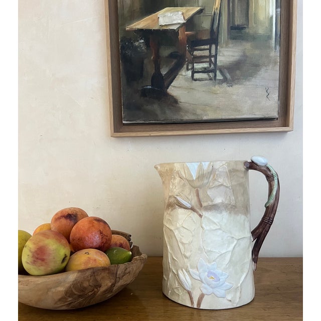 Victorian Large Antique Pitcher by Joseph Holdcroft, C 1880s For Sale - Image 3 of 13