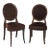 Pair of Artistic Frame Traditional Velvet Dining Chairs For Sale