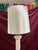 The Marbro Lamp Company 1950s Marbro Italian Ceramic Column Off White Hollywood Regency Lamp For Sale - Image 4 of 12