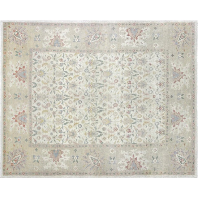 1980s Egyptian Oushak Rug For Sale