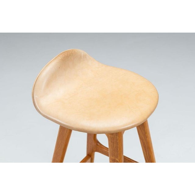 OD61 Bar Stools by Erik Buch for Oddense Møbler, Denmark, 1965, Set of 4 For Sale - Image 10 of 18