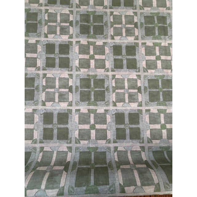 Molly Fabric in Moss by Lulie Wallace 8 Yards ABOUT THIS PIECE This artistic take on a geometric pattern works both on its...
