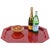 Mid-Century Italian Red Acrylic Serving Tray, 1980s For Sale - Image 14 of 14