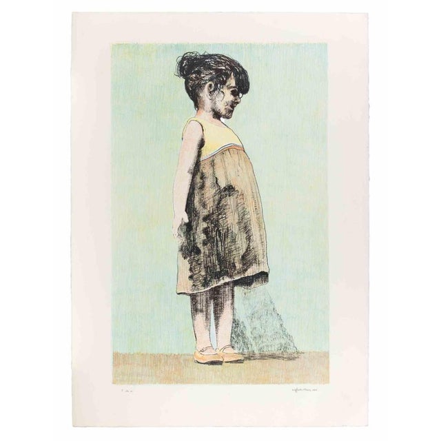 Lithograph realized by Sigfrido Oliva. Hand signed and hand colored. Artist Proof. Very good condition. This piece is...