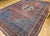 19th Century Vintage Oversized Persian Bidjar Rug, Hand-Knotted Wool, Geometric Pattern, Blue & Red,10x15 For Sale - Image 5 of 16