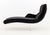 Vladimir Kagan Erica Chaise Longue, Model P6910-L, with black mohair upholstery on lucite base, "Vladimir Kagan / Couture"...