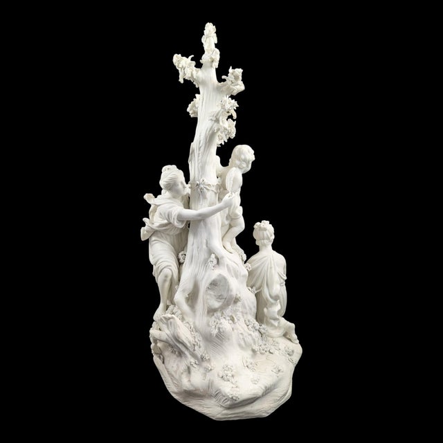Biscuit Porcelain Group of the Three Graces & Cupid from Derby, 1770s-1780s For Sale - Image 5 of 16
