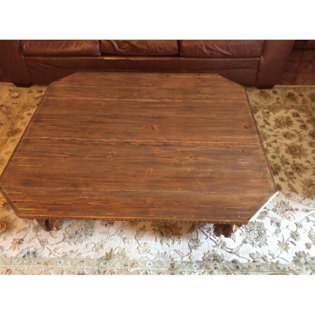 Gilded, Baroque French-Style, Solid Wood Coffee Table For Sale In Washington DC - Image 6 of 6