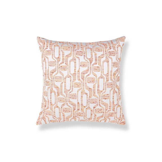 Contemporary The House Of Scalamandré Telly Square Pillow In Peachmelba For Sale - Image 3 of 3