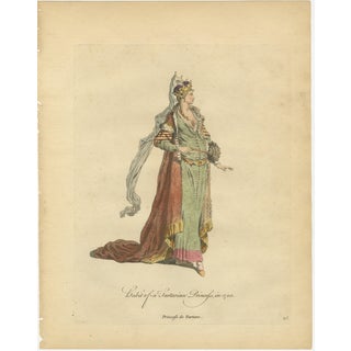 Jefferys, Tartar Princess Costume, 1749, Print For Sale
