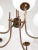 Vintage Italian Brass and Opaline Chandelier in Copper Color, 1970s For Sale - Image 9 of 12
