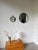 Brutalist Round Brutalist Wrought Iron Mirror with Nails, 1960s For Sale - Image 3 of 18