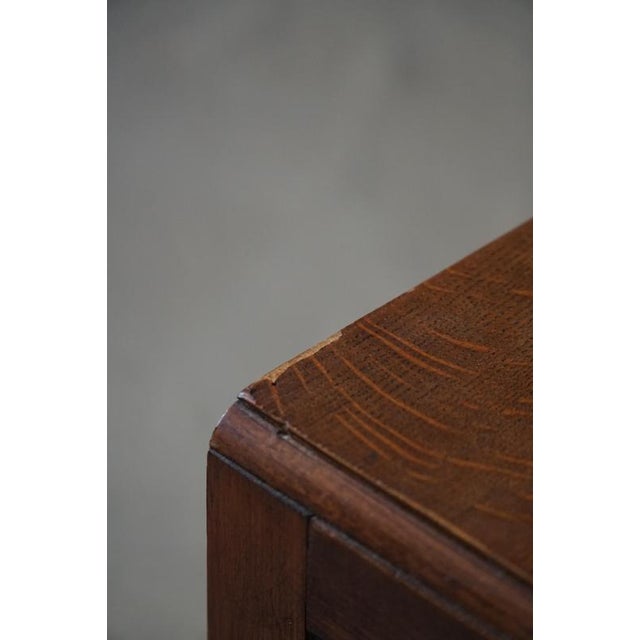 Vintage Danish Oak Secretaire with Seashell Handles, 1920s For Sale - Image 15 of 18