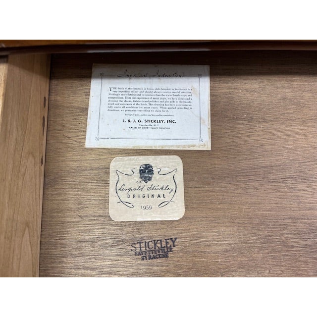 1950's Stickley Cherry Bedside Table/ Night Stand For Sale In Philadelphia - Image 6 of 8
