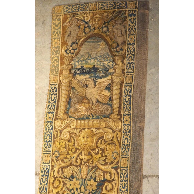 Traditional Circa 1700 Silk Brussels Tapestry Fragment, the Divine Order of the Universe For Sale - Image 3 of 18