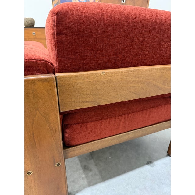 Reupholstered Mid Century Afra & Tobia Scarpa for Gavina Italy Club Chairs For Sale - Image 12 of 13