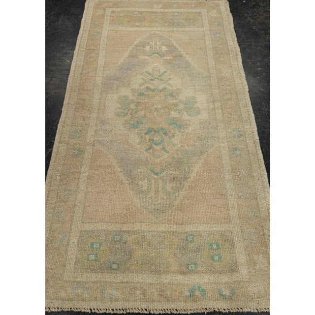Turkish Mini Rug Oriental Hand Knotted Vintage Rug 1'10" x 3'8" #21011 Explore a curated collection of hallway runners,...
