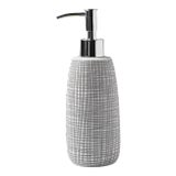 Raffia Bath Accessories Lotion Dispenser in Porcelain For Sale
