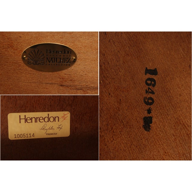 Henredon 'Historic Natchez Collection' Chippendale Style Mahogany Tea Table For Sale - Image 10 of 12
