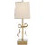 Ellery Gros-Grain Bow Table Lamp in Soft Brass and Mirror with Cream Linen Shade Designer: kate spade new york Height:...