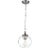 Sean Lavin By Visual Comfort Studio Tabby Clear Glass Mini Pendant in Polished Nickel For Sale