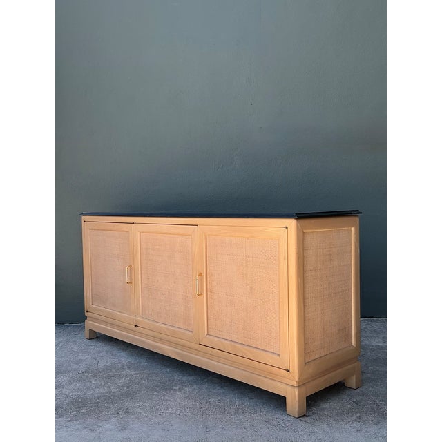 Ecru Vintage Wood and Stone Credenza For Sale - Image 8 of 12