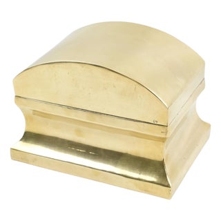 Modernist Brass Urn, Box or Tea Caddy, circa 1960 For Sale