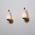 Large Italian Wall Sconces in Brass, Red Metal and Opaline Glass, 1950s, Set of 2 For Sale - Image 10 of 15