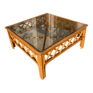 Natural Rattan Ficks Reed Square Coffee Table