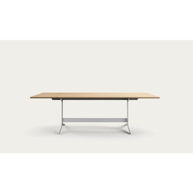 Salto and sigsgaard council table tabletop rectangular:oak clear oil + solid edges: oak clear oil for one collection the...