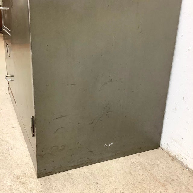 Vintage Industrial Modern Filing Cabinet For Sale - Image 11 of 12