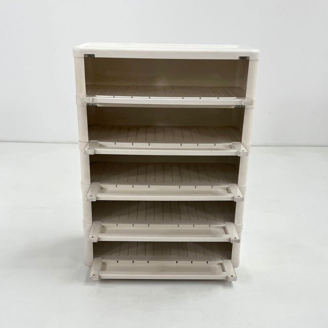 Kartell White Model 4964 Chest of Drawers by Olaf Von Bohr for Kartell, 1970s For Sale - Image 4 of 11