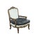 Late 20th Century Custom Cowhide French Louis XV Bergere Chair For Sale - Image 4 of 8