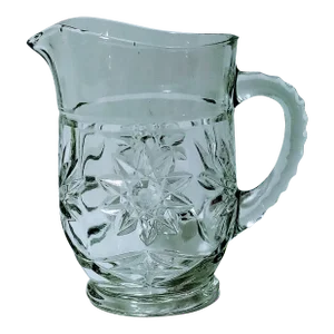 1960s Anchor Hocking Prescut Star Pattern Pitcher