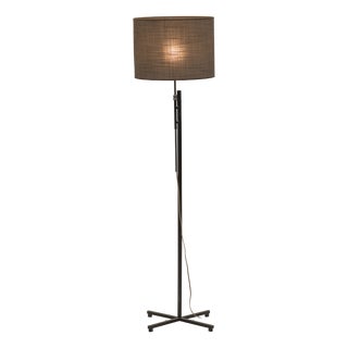 Minimalist Dutch Floor Lamp in Metal and Chrome, 1960s For Sale