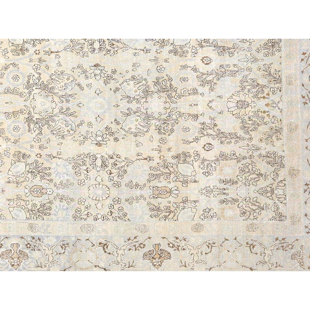 Semi Antique Persian Tabriz Rug - 8'9" x 14'1", Tabriz rugs are among the most exquisite and sought-after types of...
