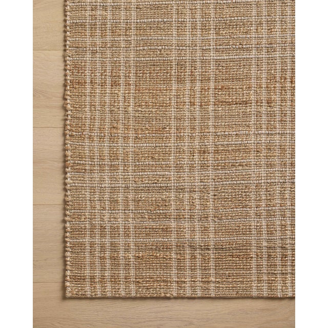 2020s Chris Loves Julia x Loloi Judy Natural / Cream 18" x 18" Sample Rug For Sale - Image 5 of 6