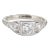 1920s Antique Deco Diamond Platinum 14k Gold Engagement Ring For Sale